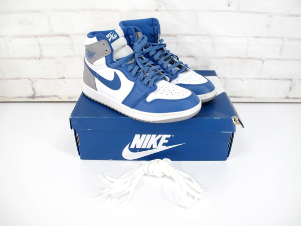 Nike Mens Air Jordan 1 Hi OG DZ5485 - 410 Blue Basketball Shoes Sneakers Size 9 - ZeereeZ