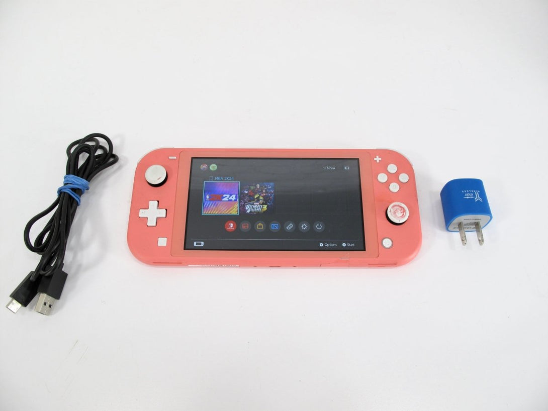 Nintendo HDH - 001 Switch Lite Coral Pink Handheld Video Game Console - ZeereeZ