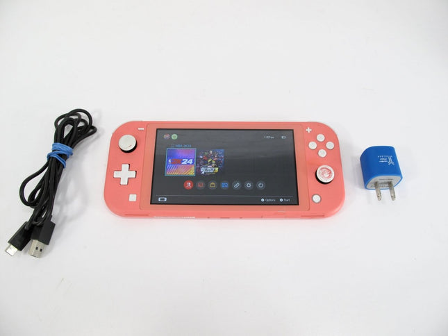 Nintendo HDH - 001 Switch Lite Coral Pink Handheld Video Game Console - ZeereeZ