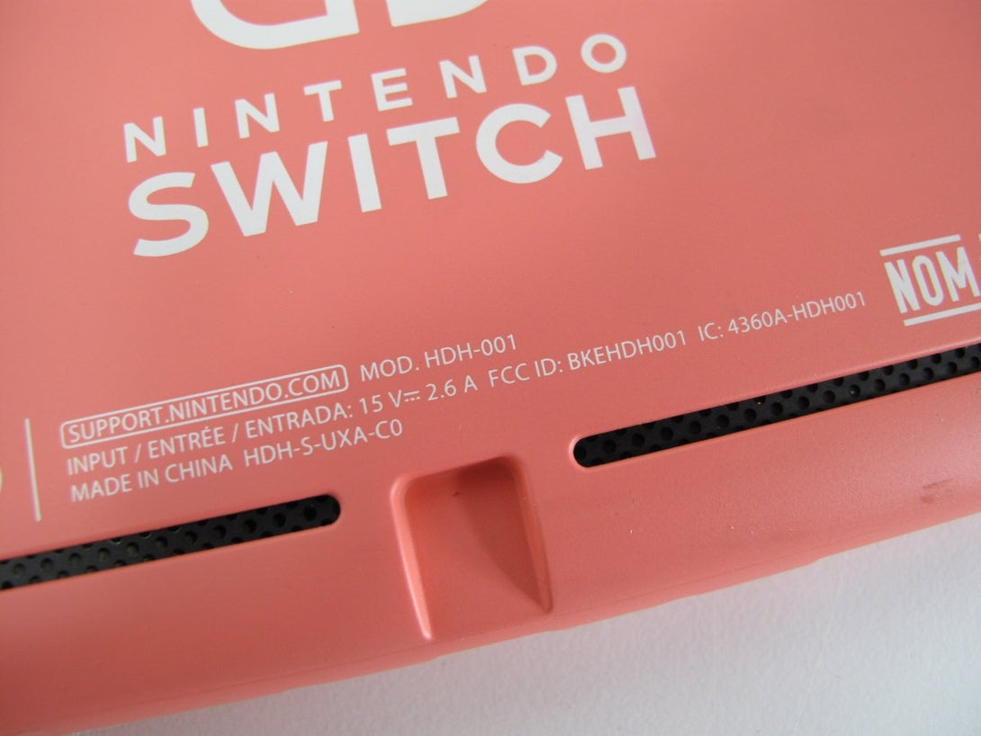 Nintendo HDH - 001 Switch Lite Coral Pink Handheld Video Game Console - ZeereeZ