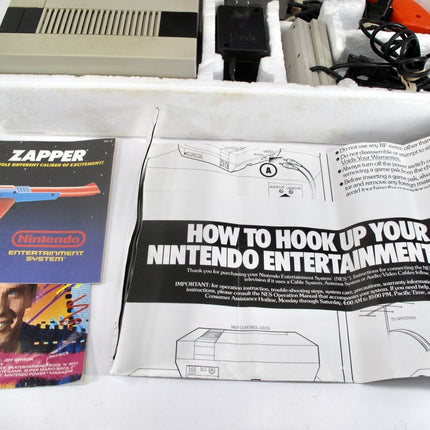 Nintendo NES Power Set Retro Video Game Console in Box w/ Protective Cover - ZeereeZ