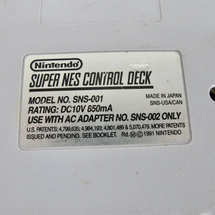Nintendo SNS - 001 SNES Original Vintage Video Game Console - ZeereeZ