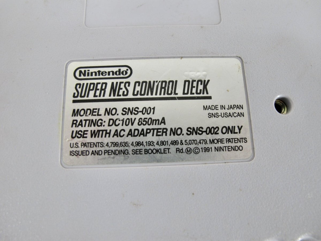 Nintendo SNS - 001 SNES Original Vintage Video Game Console - ZeereeZ