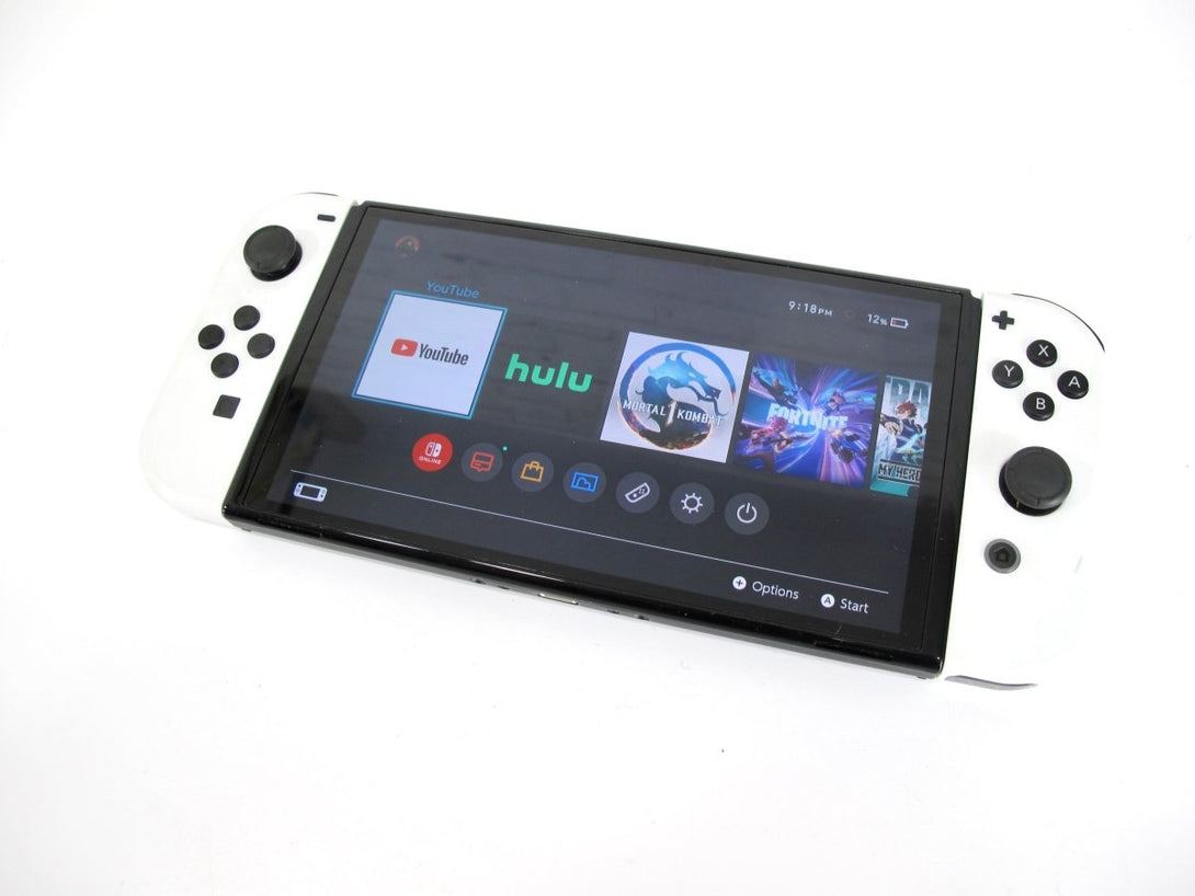 Nintendo Switch OLED HEG - 001 Handheld Console - 64GB - White - ZeereeZ