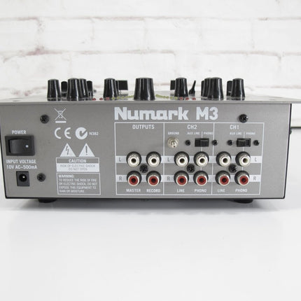 Numark M3 2 - Channel Scratch Mixer with Three - Band EQs and Phono & Line Inputs - ZeereeZ