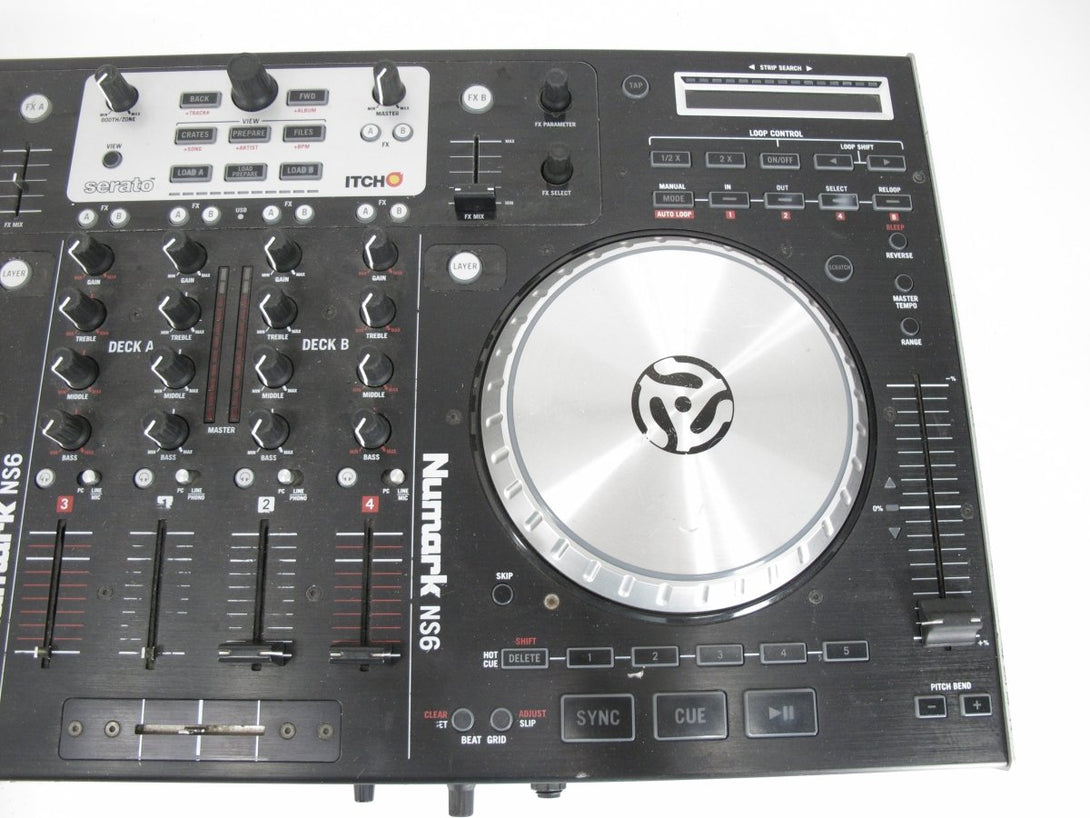 Numark Serato NS6 4 - Channel Digital DJ Controller Turntable Interface - ZeereeZ