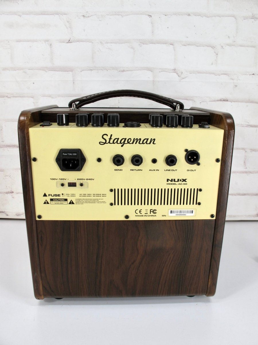 NUX Stageman AC - 50 Acoustic Guitar & Vocals Amplifier - ZeereeZ