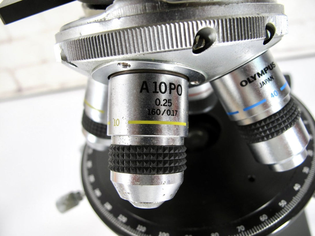 Olympus Microscope BH - 2 with Binocular Head & 4x, 10x, 40x Objectives BH2 - ZeereeZ