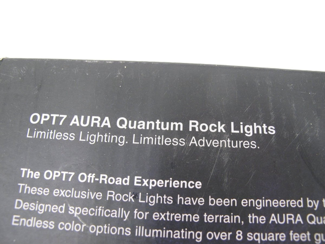 OPT7 4PC AURA Quantum LED Rock Light Kit Multi - Color+White RGBW Pods w/ Remote - ZeereeZ