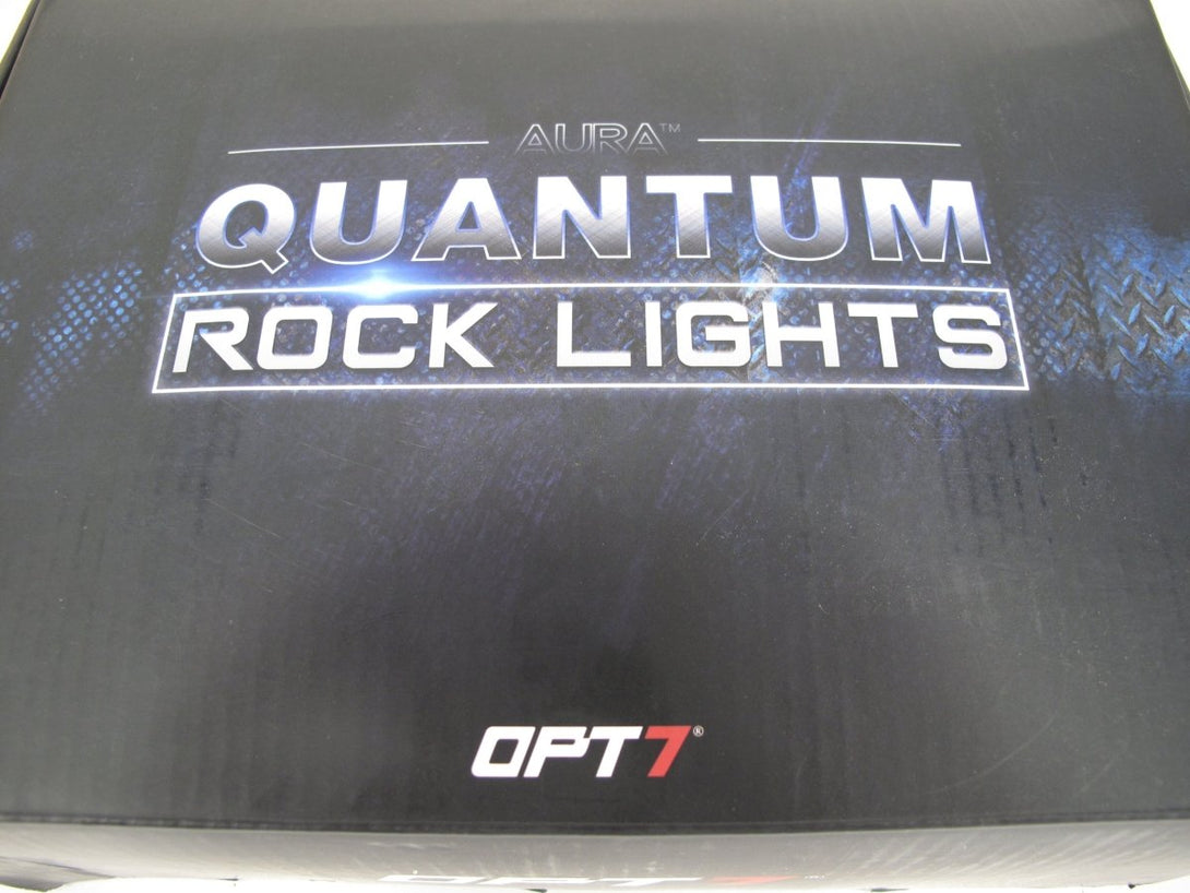 OPT7 4PC AURA Quantum LED Rock Light Kit Multi - Color+White RGBW Pods w/ Remote - ZeereeZ