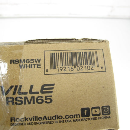 Pair Rockville RSM65W 6.5" 320 Watt Waterproof Shallow Slim Marine Boat Speakers - ZeereeZ