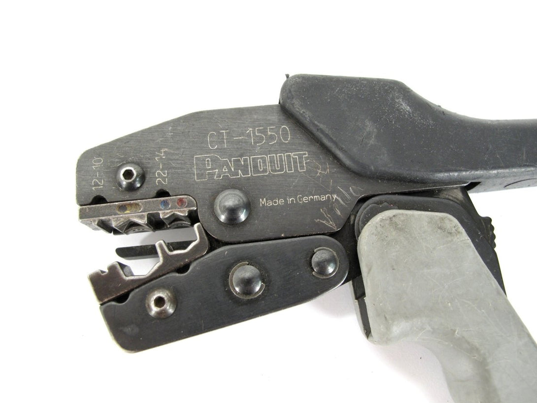 Panduit CT - 1550 12 - 10 22 - 14 Contour Crimp Heavy Duty Crimper Crimping Tool - ZeereeZ