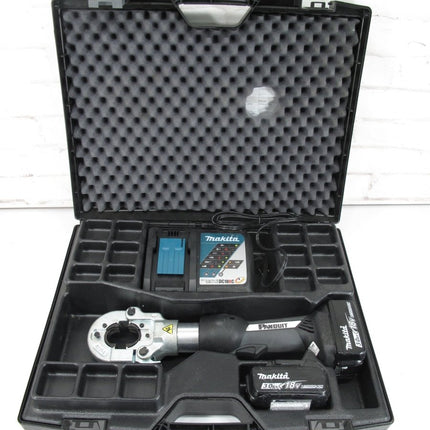 Panduit CT - 3001 BlackFin 18V 6.7 Ton 360º Crimp Tool w/Battery/Charger/Case Crimper - ZeereeZ