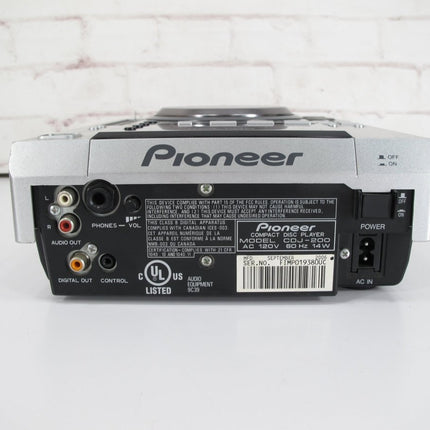 Pioneer CDJ - 200 DJ Scratch Turntable CD & MP3 Player - ZeereeZ