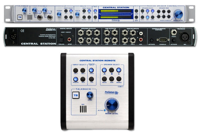 PreSonus Central Station PLUS Studio Monitor/Headphone Control System + Remote