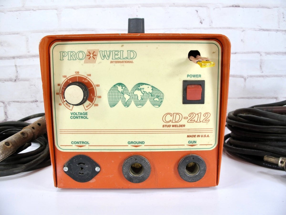 Pro Weld CD - 212 Solid State Capacitor Discharge 14 ga. 1/4" Range Stud Welder - ZeereeZ