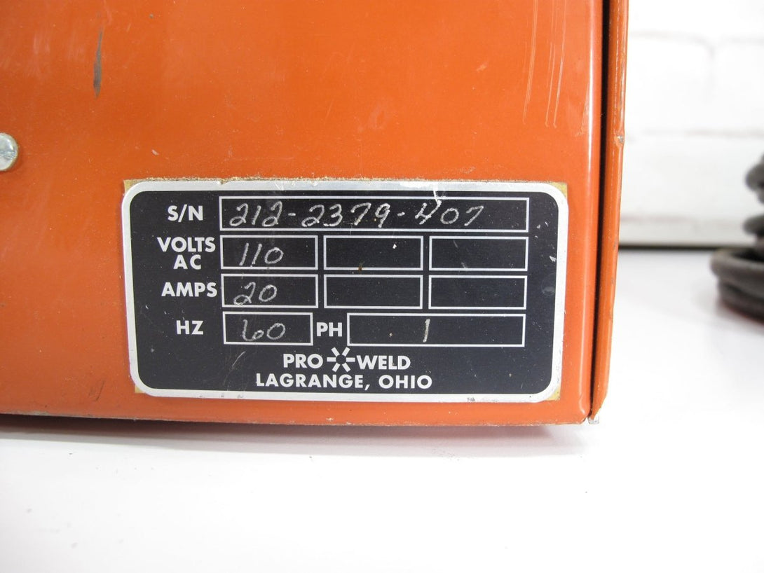 Pro Weld CD - 212 Solid State Capacitor Discharge 14 ga. 1/4" Range Stud Welder - ZeereeZ