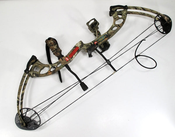 PSE Vision RH 29" 70# 12 - 30" Draw Camouflage Compound Bow - ZeereeZ