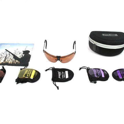 Randolph Engineering RE Ranger Edge Shooting Glasses w/ 5 Lens Pairs - ZeereeZ