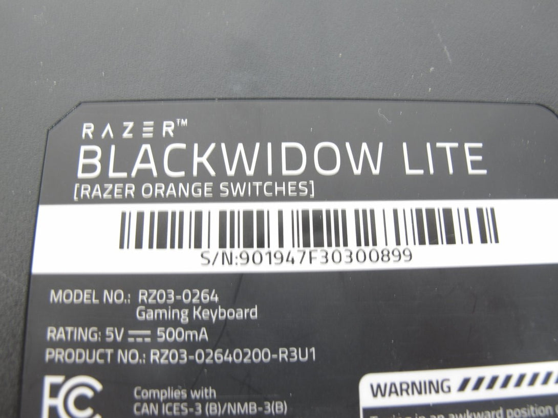 Razer BlackWidow Lite Mechanical TKL Keyboard, Orange Switches (Silent Tactile) - ZeereeZ