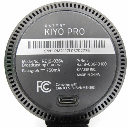 Razer RZ19 - 0364 Kiyo Pro USB Camera with High - Performance Adaptive Light Sensor Webcam - ZeereeZ