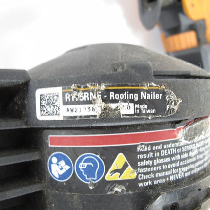 Ridgid R175RNF 15 Degree 1 - 3/4 in. Pneumatic Coil Roofing Nailer Nail Gun - ZeereeZ