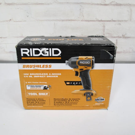 RIDGID R862312B 18v 4 - Mode 1/4 - Inch Brushless Impact Driver - ZeereeZ
