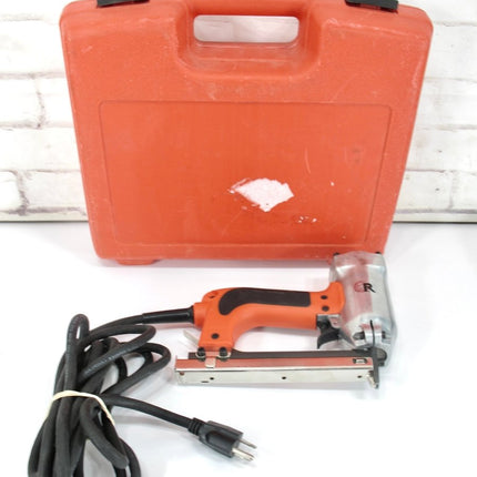 ROBERTS 10 - 600 3/16" Crown Electric Stapler with Case 120V 15 - Amp 20 Gauge - ZeereeZ