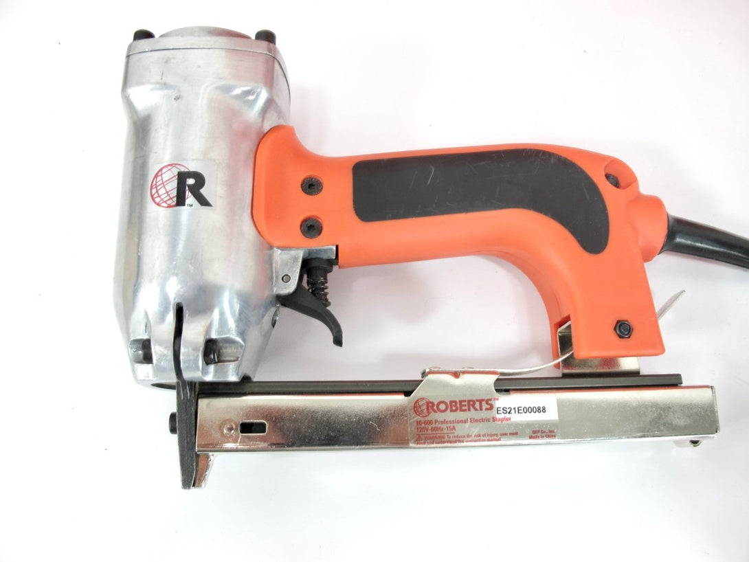 ROBERTS 10 - 600 3/16" Crown Electric Stapler with Case 120V 15 - Amp 20 Gauge - ZeereeZ