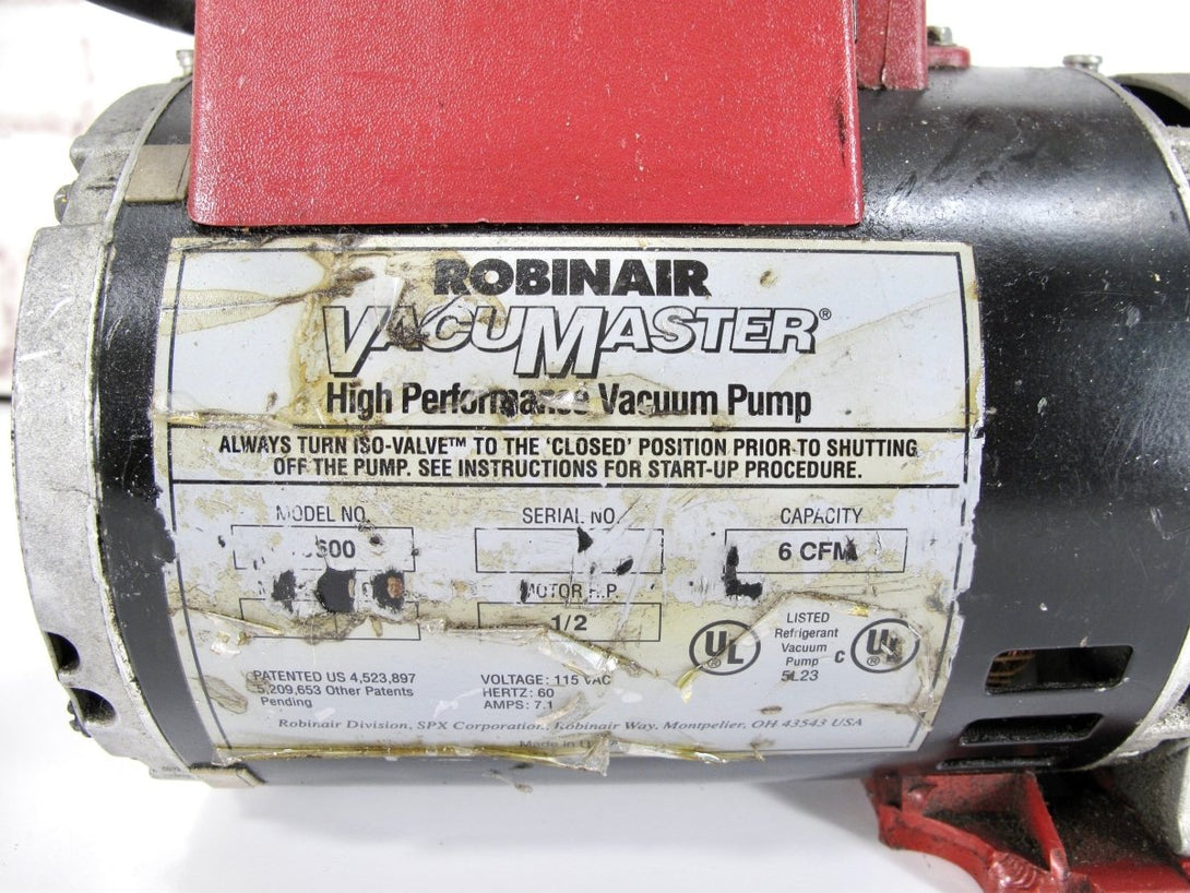 Robinair 15600 High Performance 6 CFM 1/2 HP Vacuum Pump - ZeereeZ