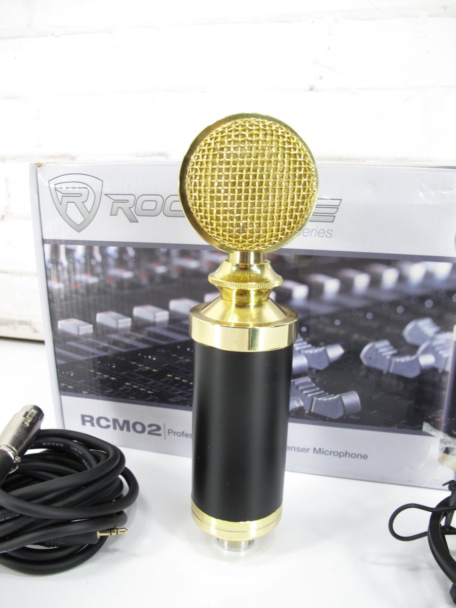 Rockville RCM02 Pro Studio Recording Condenser Microphone Mic - ZeereeZ