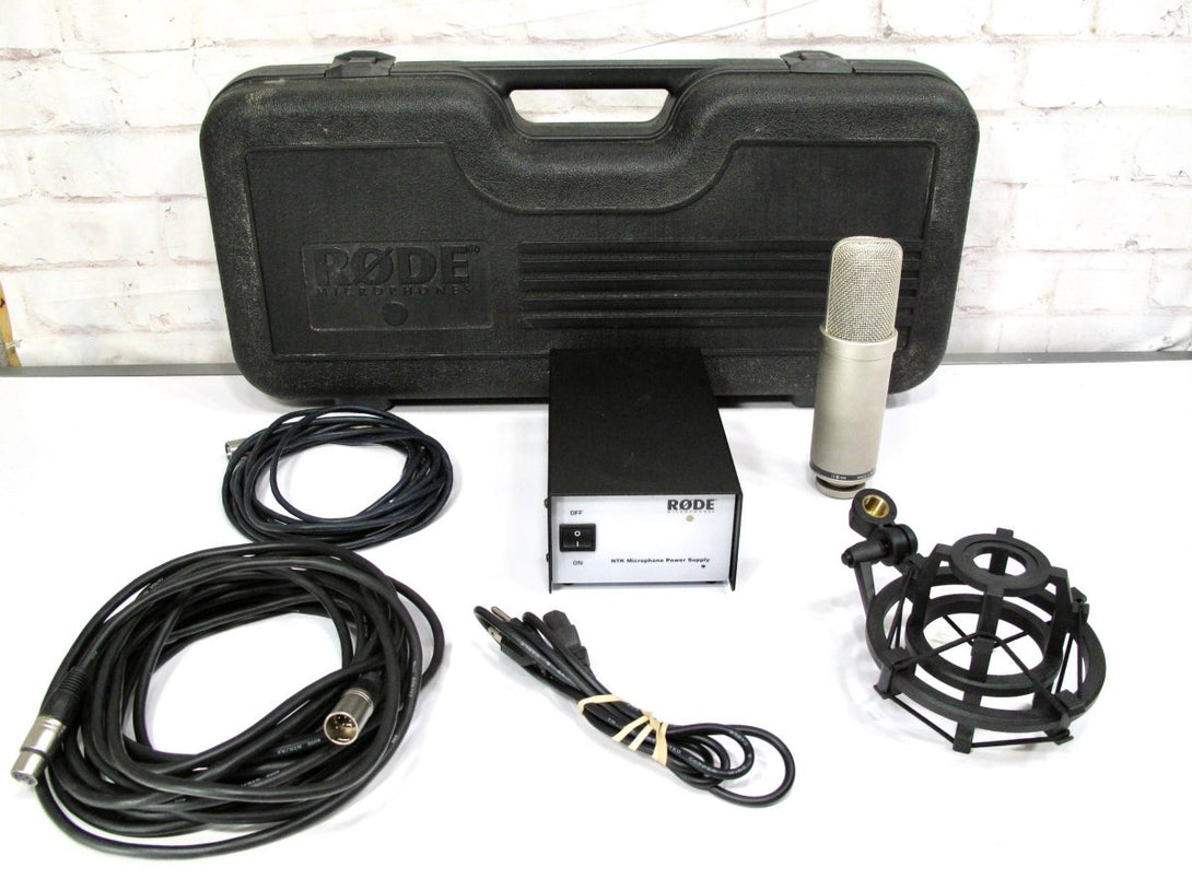 Rode NTK Studio Recording Condenser Microphone w/ Power Supply Mount & Case - ZeereeZ