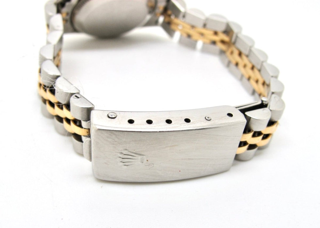 Rolex Oyster Perpetual Two Tone 18k Gold/SS Diamond Ladies Automatic Watch 76193 - ZeereeZ