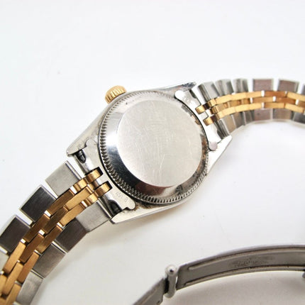 Rolex Oyster Perpetual Two Tone 18k Gold/SS Diamond Ladies Automatic Watch 76193 - ZeereeZ