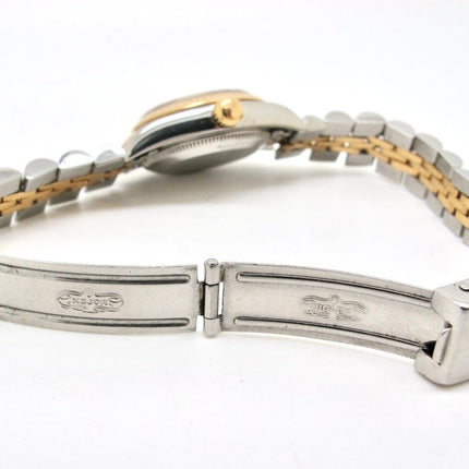 Rolex Oyster Perpetual Two Tone 18k Gold/SS Diamond Ladies Automatic Watch 76193 - ZeereeZ