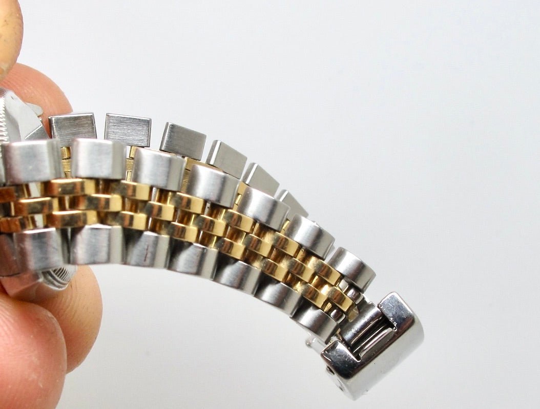 Rolex Oyster Perpetual Two Tone 18k Gold/SS Diamond Ladies Automatic Watch 76193 - ZeereeZ