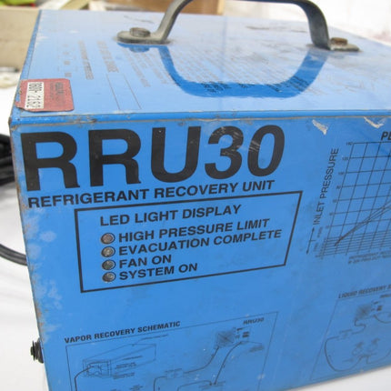 RRTI RRU30 HVAC Refrigerant Recovery Unit - ZeereeZ