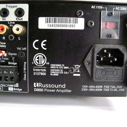 Russound D850 8 Channel 4 Zone Digital Multi Room 50 WPC Power Amplifier - ZeereeZ