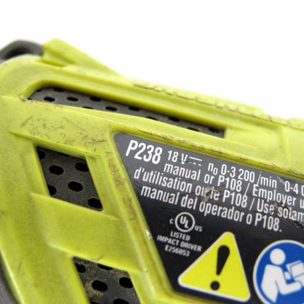 Ryobi One+HP P238VN 18V Brushless 1/4" Impact Driver Bare Tool - ZeereeZ