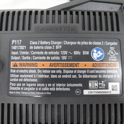 Ryobi P117 18 - Volt ONE+ Dual Chemistry IntelliPort Battery Charger - ZeereeZ