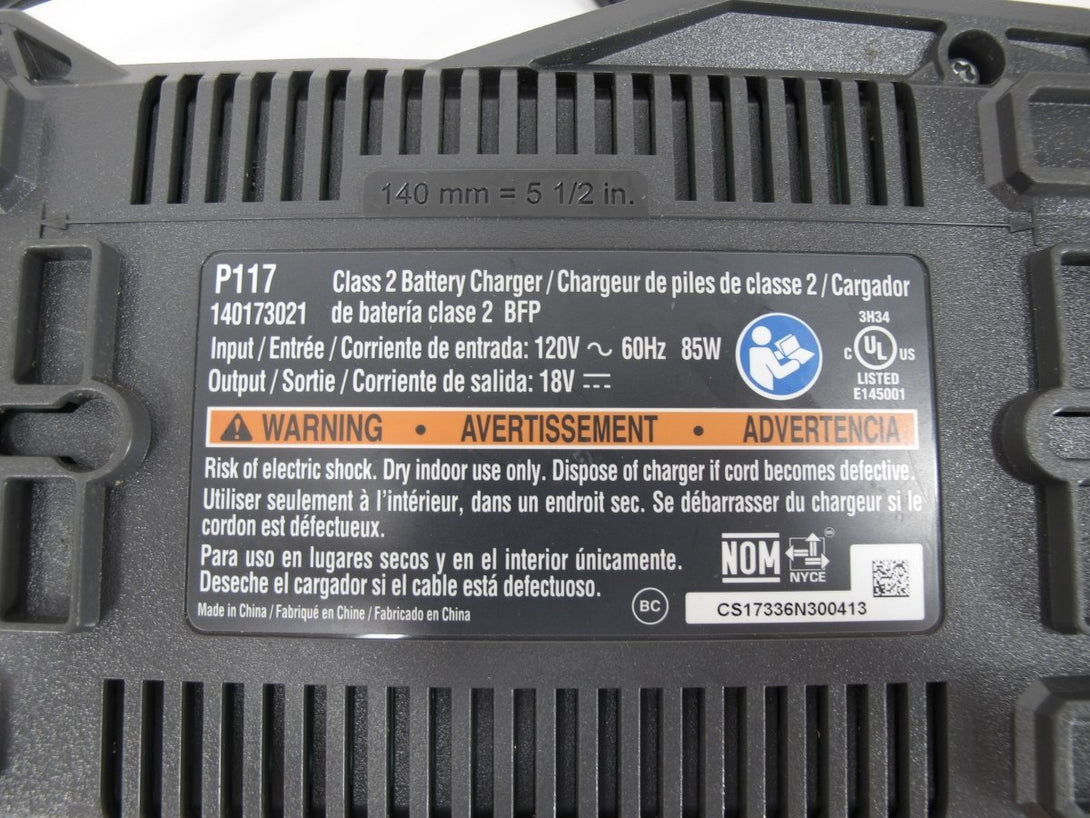Ryobi P117 18 - Volt ONE+ Dual Chemistry IntelliPort Battery Charger - ZeereeZ