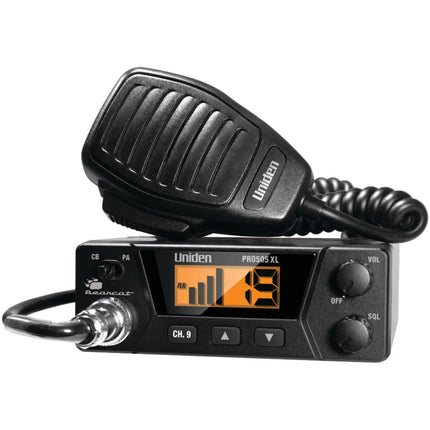 Uniden Bearcat PRO505XL Mobile CB Radio 40 Channels Squelch Control