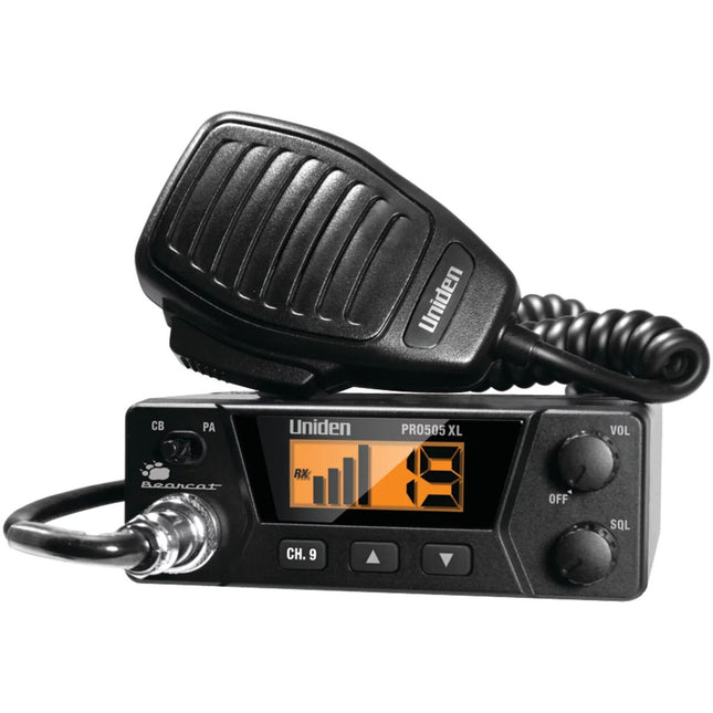 Uniden Bearcat PRO505XL Mobile CB Radio 40 Channels Squelch Control