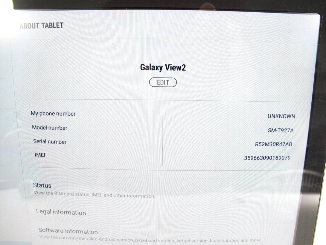 Samsung Galaxy View2 (2019) T927 64GB, Wi - Fi + Cellular AT&T 17.3" Tablet - ZeereeZ