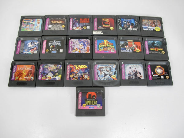 Sega Game Gear Video Game Cartridge Lot of 19 GAMES - ZeereeZ