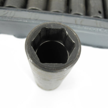 Snap On 13 pc 1/2" Drive 6 - Point Metric Flank Drive® Deep Impact Socket Set - ZeereeZ