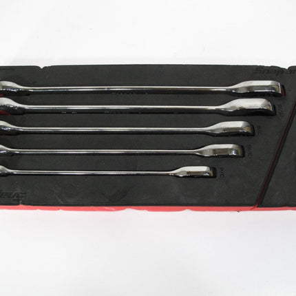 Snap On SOXR02FBR SAE 5 - pc Standard 0º Offset Non - reversing Combo Ratchet Set - ZeereeZ