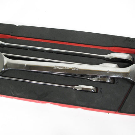 Snap On SOXR02FBR SAE 5 - pc Standard 0º Offset Non - reversing Combo Ratchet Set - ZeereeZ