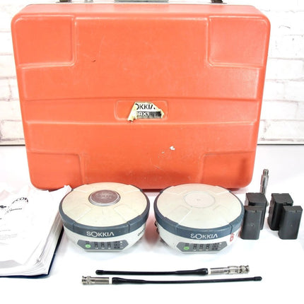 Sokkia GRX1 L1 L2 GNSS UHF 410 - 470 Mhz RTK Total Station Surveying Receiver Set - ZeereeZ