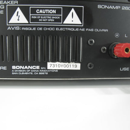 Sonance Sonamp 260 60 WPC 2 Channel Home Theater Stereo Power Amplifier - ZeereeZ